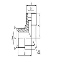 90°METRIC MALE 24°L.T./BSP MALE 60°CONE