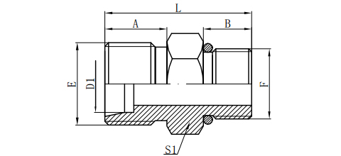 METRIC MALE 24°L.T./ METRIC MALE WITH O-RING